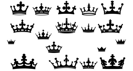 crown silhouette vector, royal emblem artwork, monarch crown illustration, classic regal symbol, silhouette tiara vector, coat of arms crown, luxury branding crown, medieval crown outlines, decorative © mrpixel