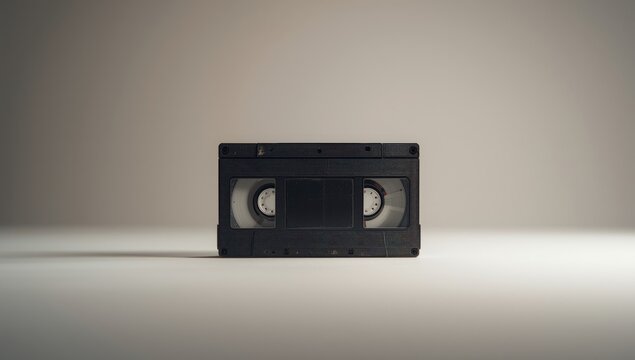 Vintage VHS cassette tape emphasizing nostalgic appeal and media history, popular for retro collections