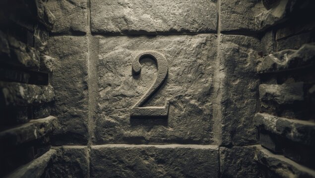 Design featuring a paragraph symbol carved into stone for legal documents, highlighting permanence and stability, Law Awareness Month