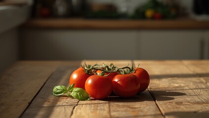 Ripe tomatoes arranged on a surface, highlighting fresh produce for nutritious meals