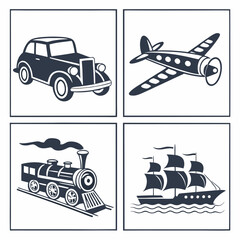 Transportation icons