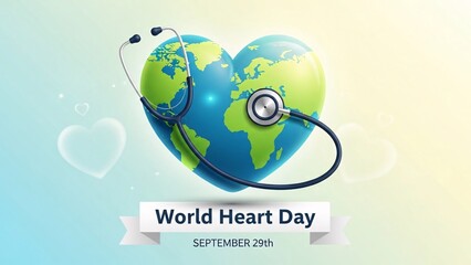 World heart day illustration