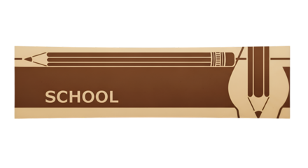 School Sign with Pencils and Text education learning
