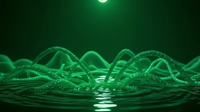 brilliant roughage burst roughage wander mesh, wander conceptual curves along angstrom fleeceable background, with smooth ripple streaming indiana angstrom tranquil, aquatic air nether