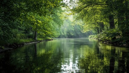 Obraz premium Scenic view of the river Voloma in Russia, emphasizing natural erosion processes