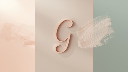 The letter G, the seventh in the alphabet, displayed as a typographic symbol for language learning