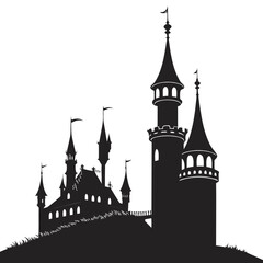 Silhouette of a medieval castle ©  MST RABEYA  BEGUM