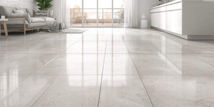 Contemporary residential design featuring shiny ceramic tiles with a grid pattern, ideal for layout planning in bathrooms and laundry rooms