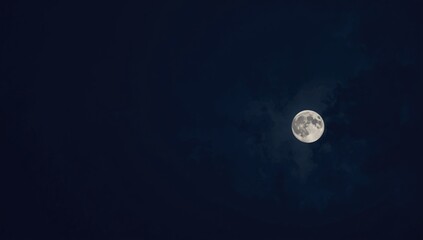 Evening full moon, ideal for nighttime sky viewing