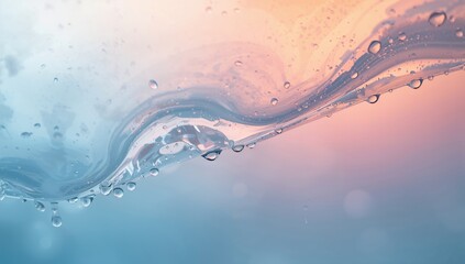 Close-up of water droplets on a colorful background used as a visual for layout backgrounds or UI design, textures