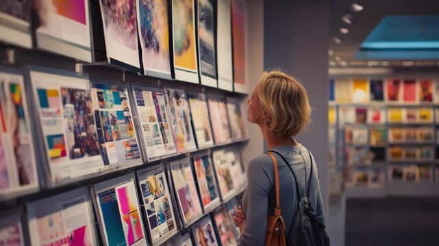 Medium shot showcasing diverse poster printing samples including laminated framed and mounted demonstrating versatile marketing options.