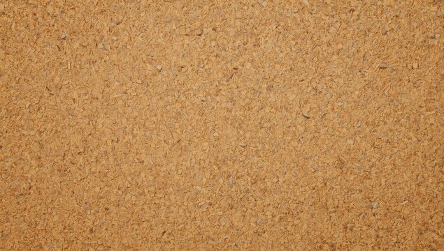 Brown and yellow textured cork surface serving as an efficient bulletin board background for organization
