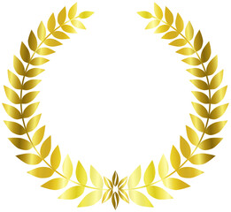 Gold Laurel Wreath