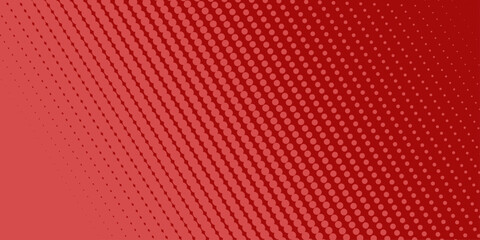 Obraz premium Red background, wall abstract texture. Soft gradient pastel color. Polka dots Abstract pattern comic Pop-art halftone background in sweet color. Circles bubble or dots pattern. Vector . 