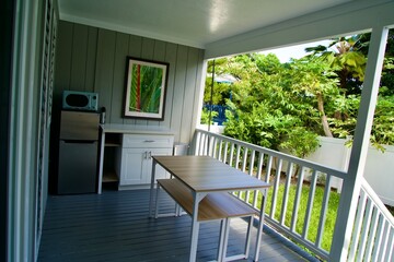 Morning on the Hawaiian Balcony Kitchen
