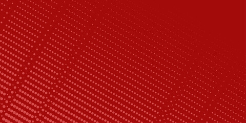 Obraz premium Red background, wall abstract texture. Soft gradient pastel color. Polka dots Abstract pattern comic Pop-art halftone background in sweet color. Circles bubble or dots pattern. Vector . 
