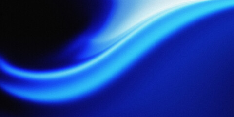 Abstract background grainy texture. Blue gradient mix horizontal background. Modern blue backdrop.