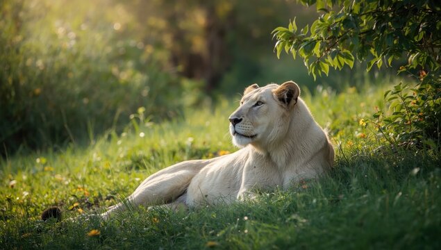 Two Singha sharing a meal in a peaceful environment, highlighting companionship and leisure, World Food Day