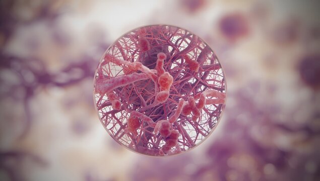 Bone marrow biopsy revealing Histoplasma disseminated infection, highlighting infectious disease detection