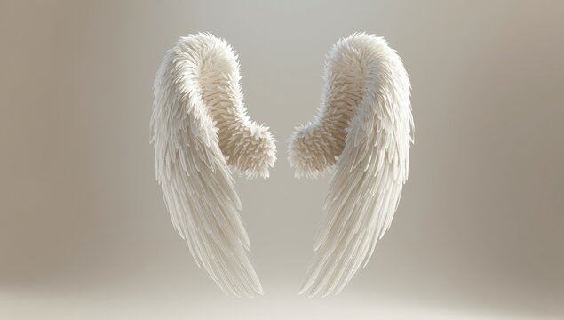 Background featuring angels wings, suitable for text overlay in spiritual or religious layouts