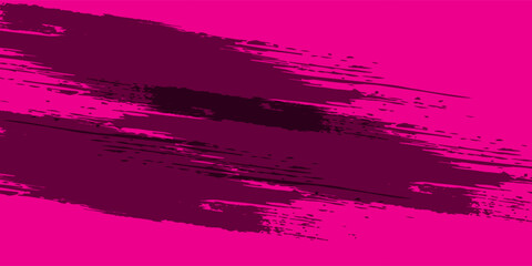 Obraz premium Grunge pink banner on purple background with place for text. Dirty grungy backdrop