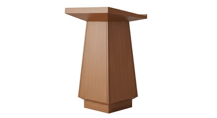 Wooden Pedestal Stand on Black Background Keywords: pedestal, stand, wooden, wood, furniture