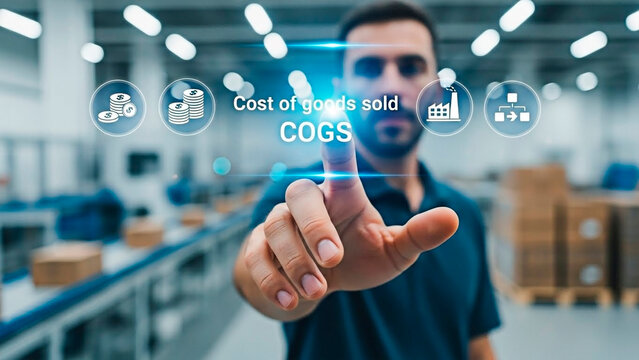 The concept of Cost of Goods Sold(COGS) being analyzed in the factory. - Powered by Adobe