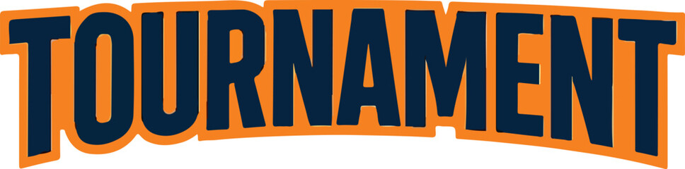 Tournament text vector transparent