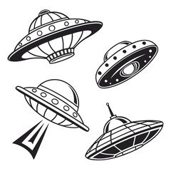 Collection of ufo illustrations © RABBY