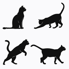 Cat silhouettes © RABBY