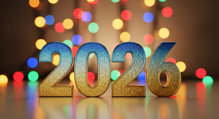 The image showcases the number 2026 prominently displayed