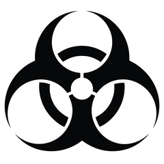 biohazard vector on white background