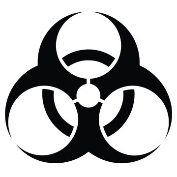 biohazard vector on white background