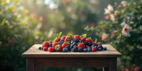 Assorted berries like strawberries, blueberries, raspberries, blackberries featured in fruit-based desserts and nutrition, World Fruit Day