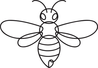 Obraz premium a-minimalist-line-drawing-of-a-bee-creat_1_dDfkM3T8C34UGYbzMN-g_nggyWgAtSlumOgECFiDSKA_traced