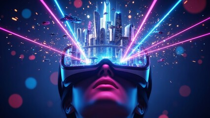 Metaverse Dreamer City Lights Dance in VR.