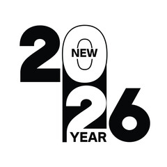 20267 new year typo design