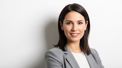 Businesswoman portrait smiling confident