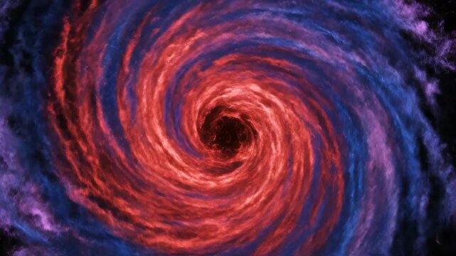 Vibrant thermal noise streams of bright red and blue energy constantly colliding and shifting creating a mesmerizing digital heat map map, visualizer, looping