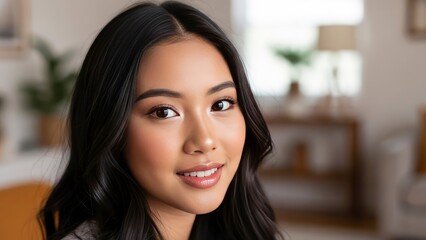 Beautiful Asian woman portrait