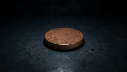 Single round wooden disc