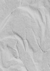 White Wet paper texture overlay on transparent background