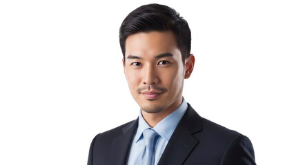 Asian business man in suit and tie