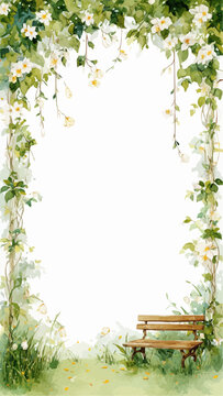 wooden frame with flowers