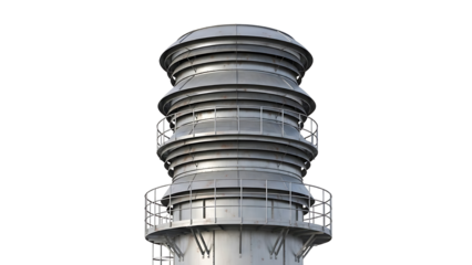 Modern industrial exhaust stack, engineered for emissions control, embodying efficiency and environmental responsibility in heavy industry