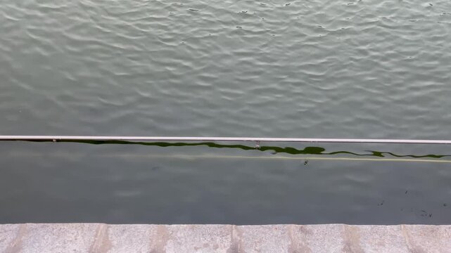 Calm Floating Water Waves Close Up Creating Peaceful Natural Motion