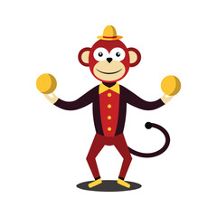 cartoon builder with megaphone