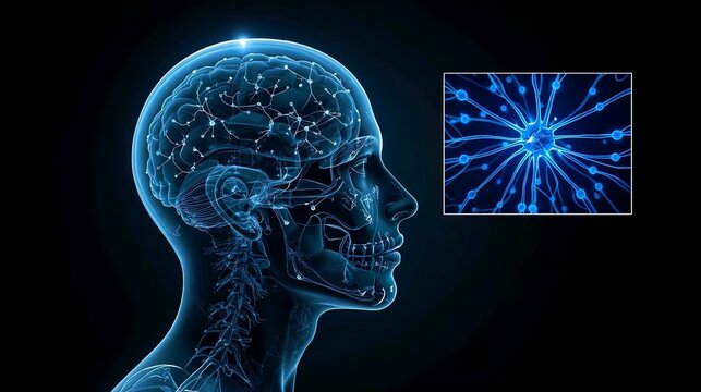 Digital Visualization of Human Brain and Neuron Structure - Powered by Adobe