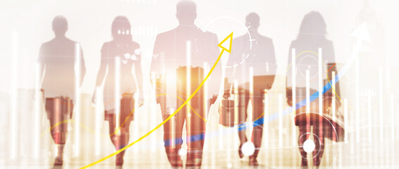 Data analysis chart with multiple growth curves showing progression