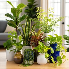 Indoor Plants Still Life.